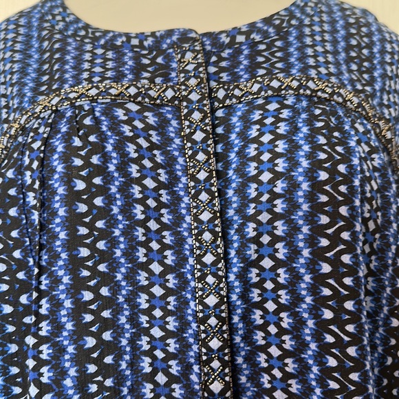 NWT Catherin’s size 2x LS Blue and Black Blouse - Picture 3 of 10